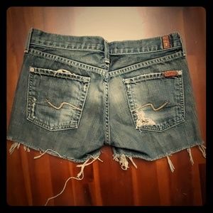 7 for all Mankind cut off shorts